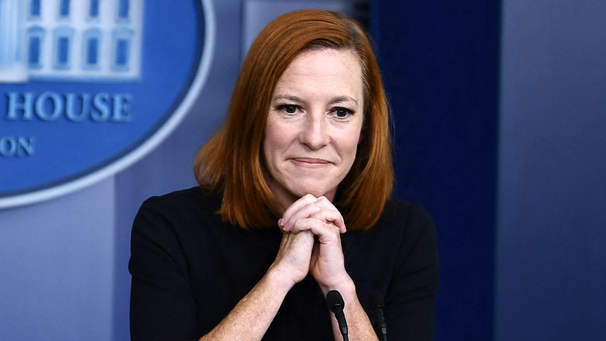 White House Press Secretary Jen Psaki speaks during the daily press briefing in the Brady Briefing Room of the White House in Washington, DC. on September 30, 2021.