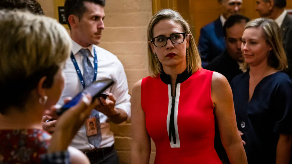 ‘Pelosi Did Not Have The Democratic Votes’: Sinema Credits House Republicans With Passage of Infrastructure Bill