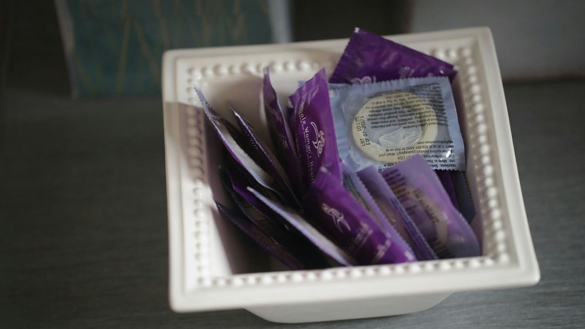 SOUTH BEND, INDIANA - JUNE 19: A bowl of condoms sit on a table in an examination room at Whole Woman's Health of South Bend on June 19, 2019 in South Bend, Indiana. The clinic, which provides reproductive healthcare for women including providing abortions is scheduled to open next week following a nearly two-year court battle. Part of the Texas-based nonprofit Whole Woman's Health Alliance, the clinic will offer medication-induced abortions for women who are up to 10 weeks pregnant.
