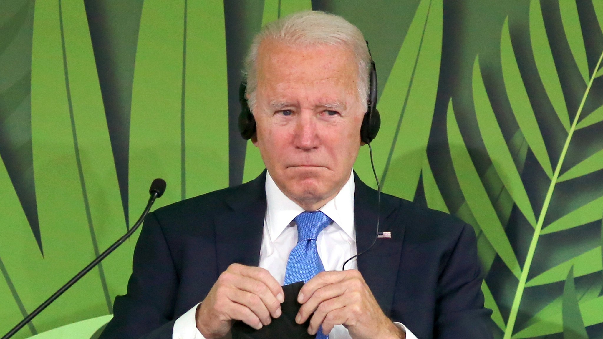 U.S. President Joe Biden during the Action on Forests and Land Use session at the COP26 climate talks in Glasgow, U.K., on Tuesday, Nov. 2, 2021. Climate negotiators at the COP26 summit were banking on the worlds most powerful leaders to give them a boost before they embark on two weeks of fraught discussions over who should do what to slow the rise in global temperatures.