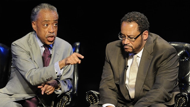 SEPTEMBER 17: (L-R) Rev. Al Sharpton and Michael Eric Dyson attend "Vote Like Your Life Depends On It" at The Apollo Theater on September 17, 2012 in New York City.