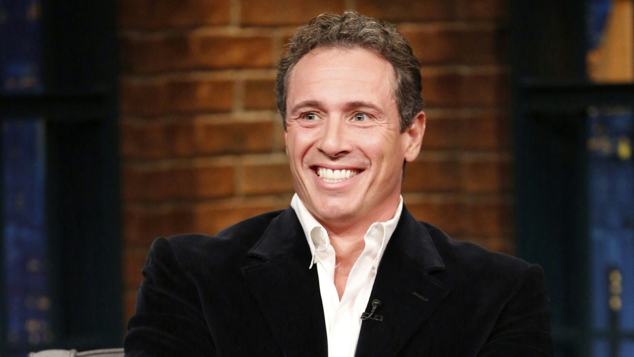 LATE NIGHT WITH SETH MEYERS -- Episode 613 -- Pictured: Journalist Chris Cuomo during an interview on November 22, 2017