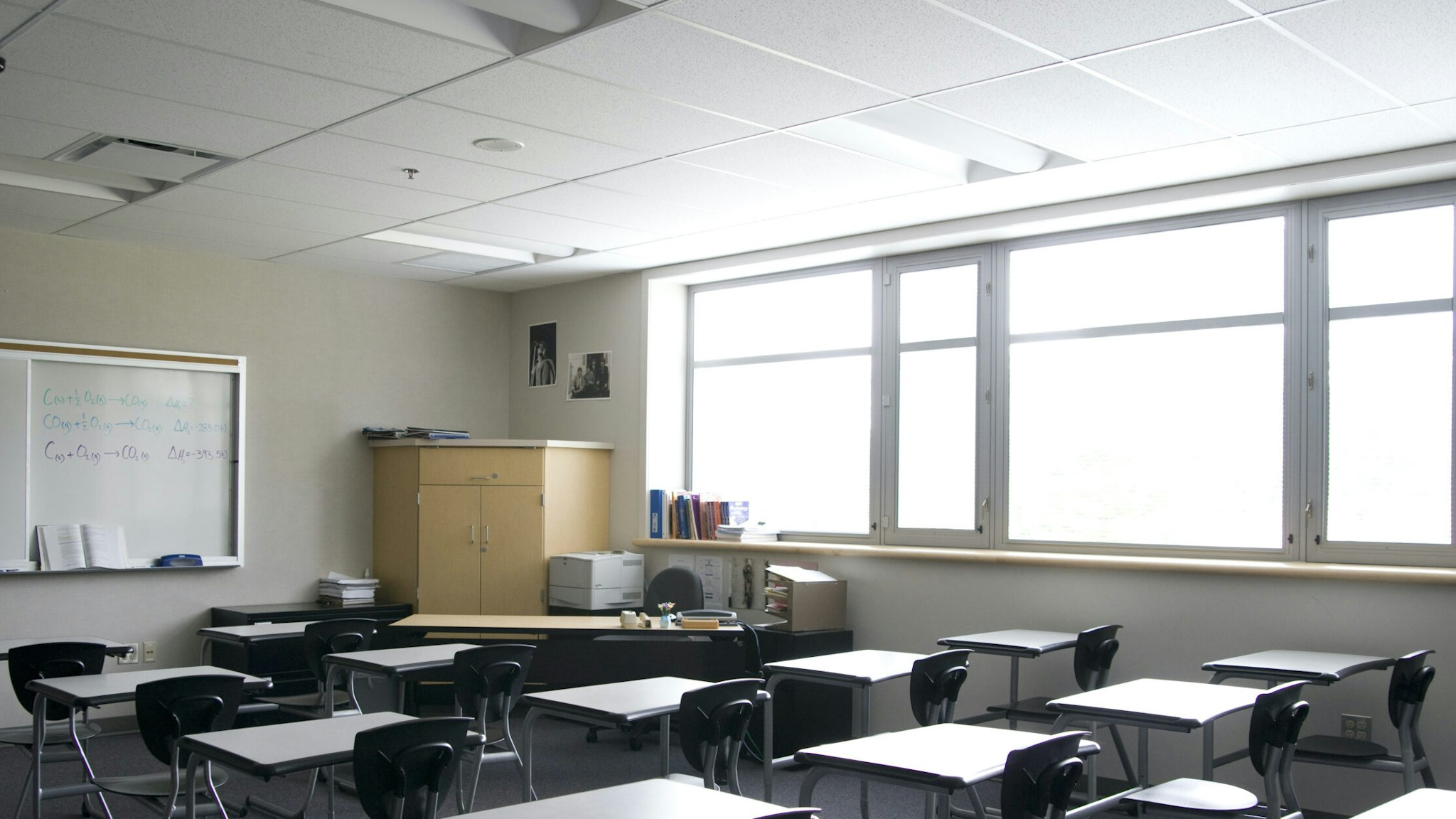 High school classroom