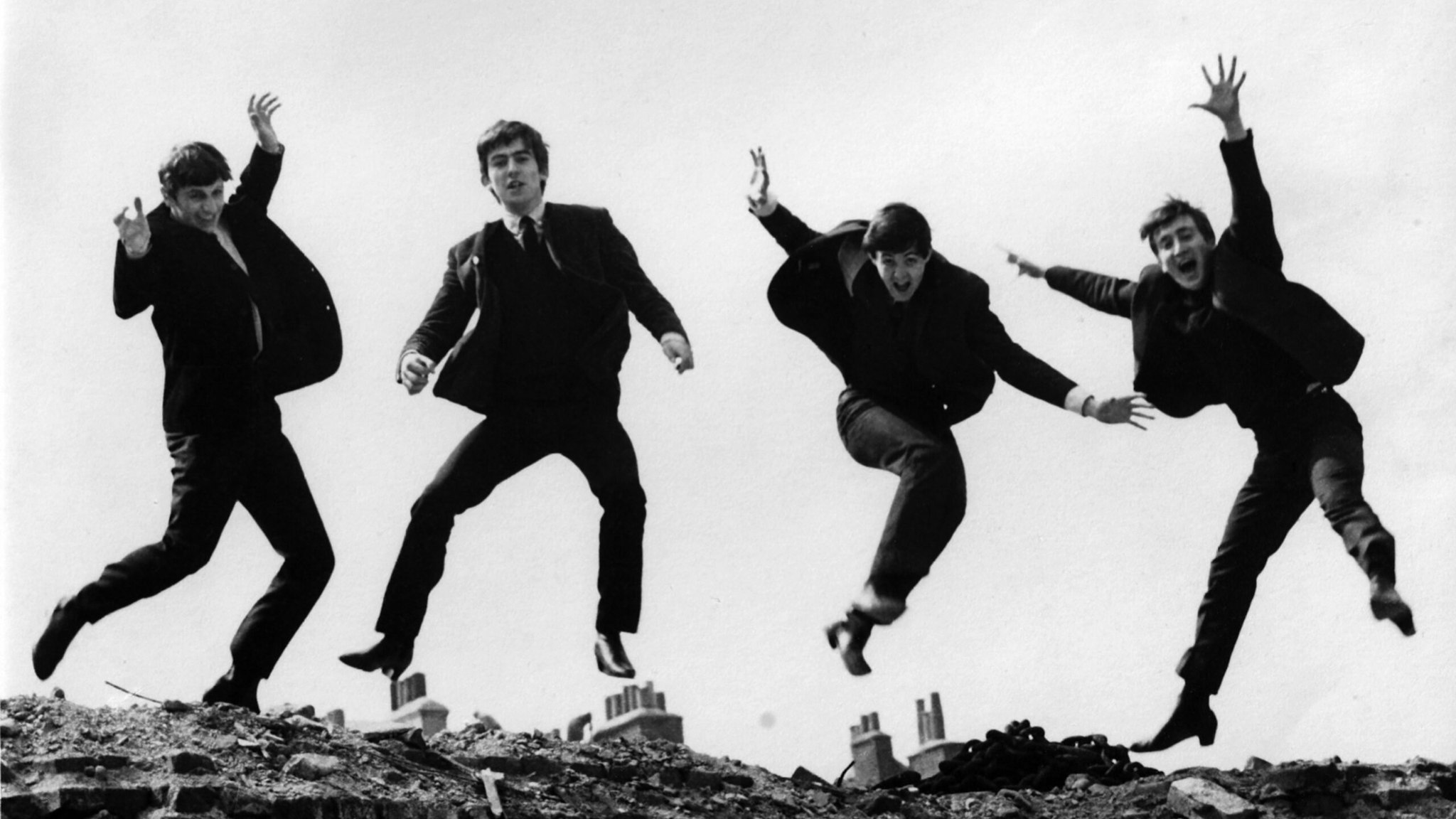 Photo of the Beatles, April 1963.