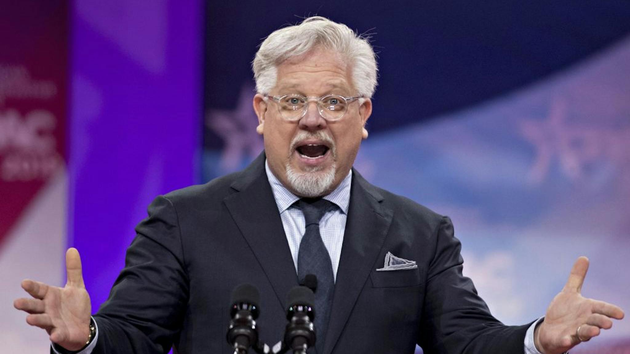 Key Speakers At The Conservative Political Action Conference Television personality Glenn Beck speaks during the Conservative Political Action Conference (CPAC) in National Harbor, Maryland, U.S., on Friday, March 1, 2019.