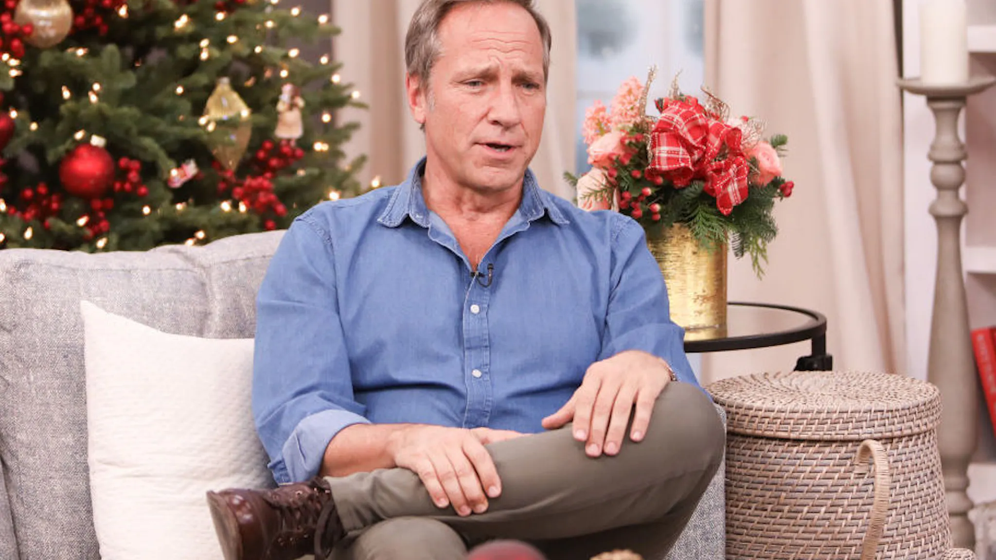 Celebrities Visit Hallmark Channel’s “Home & Family” TV Personality Mike Rowe visits Hallmark Channel's "Home & Family" at Universal Studios Hollywood on November 07, 2019 in Universal City, California.