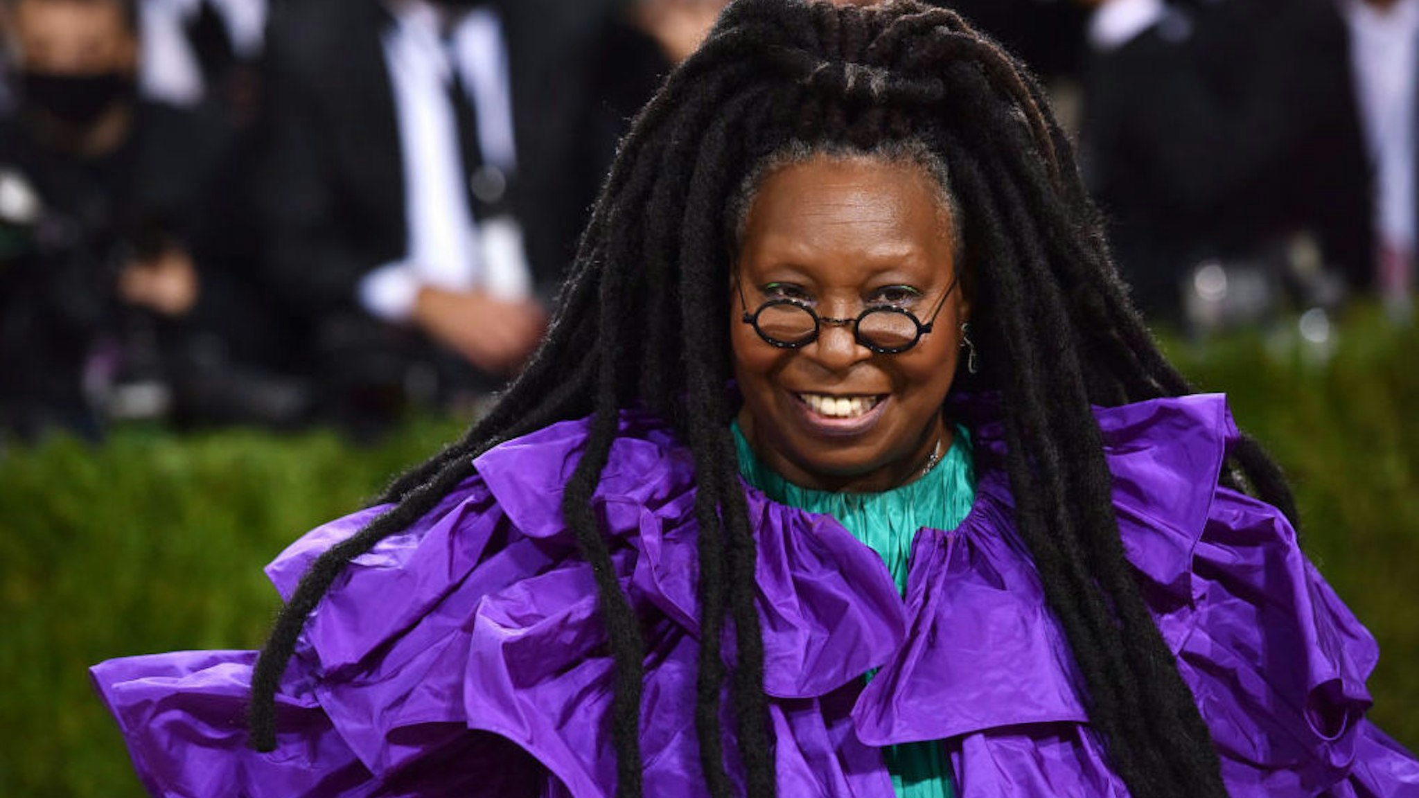 Whoopi Goldberg attends 2021 Costume Institute Benefit - In America: A Lexicon of Fashion at the Metropolitan Museum of Art on September 13, 2021 in New York City.