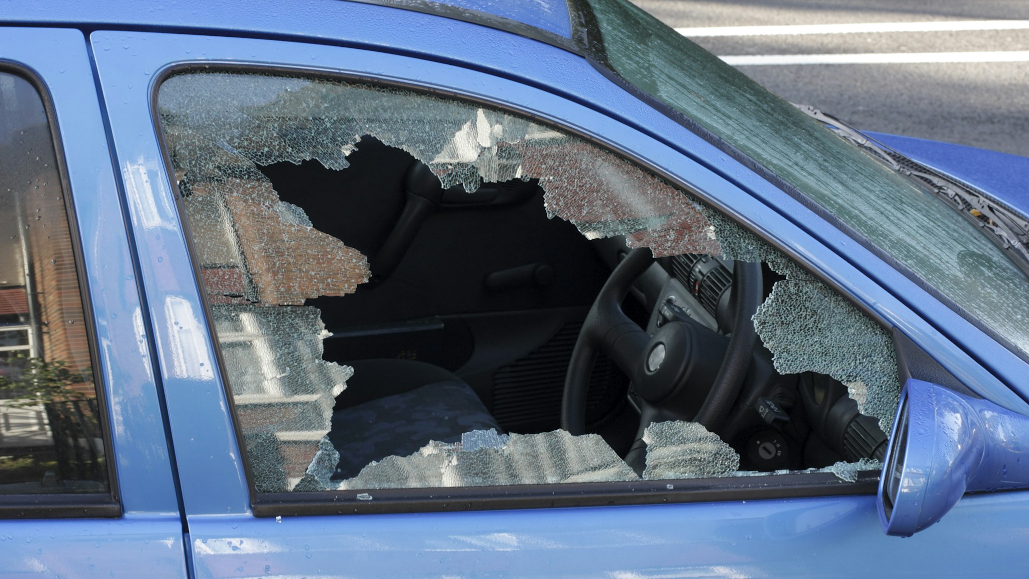 Car window smashed