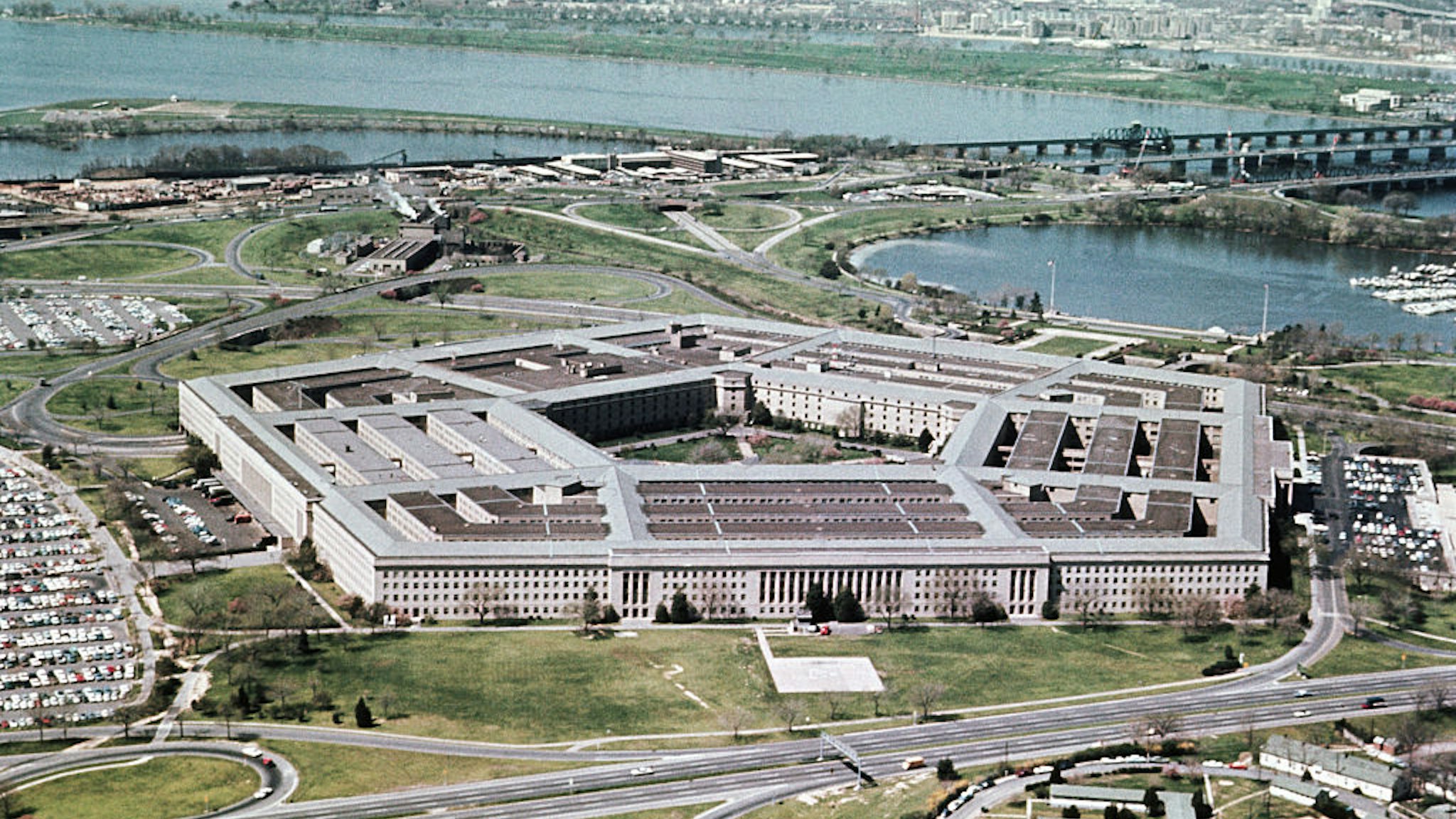 1968-Washington, DC: Exterior aerial view of the Pentagon.