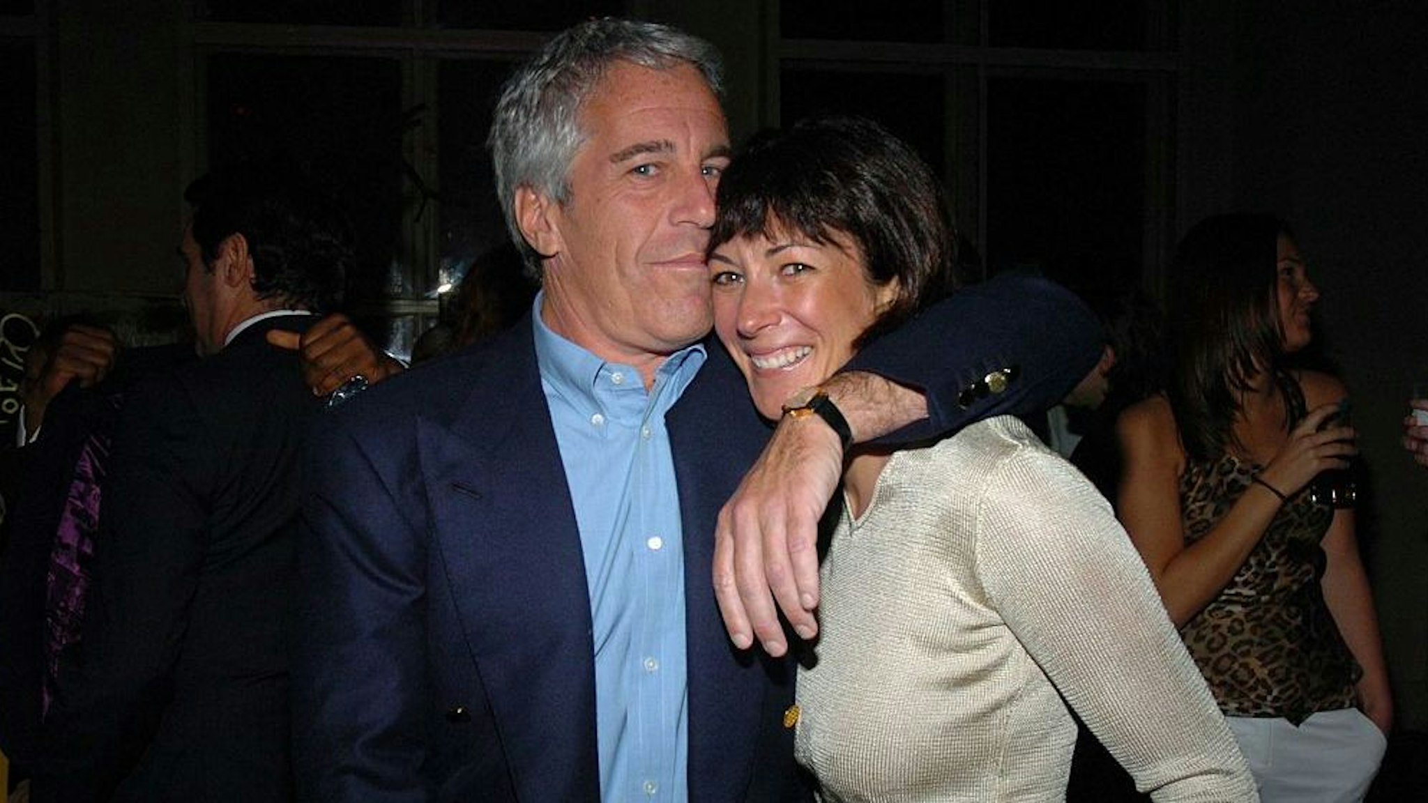 Jeffrey Epstein and Ghislaine Maxwell attend de Grisogono Sponsors The 2005 Wall Street Concert Series Benefitting Wall Street Rising, with a Performance by Rod Stewart at Cipriani Wall Street on March 15, 2005 in New York City.