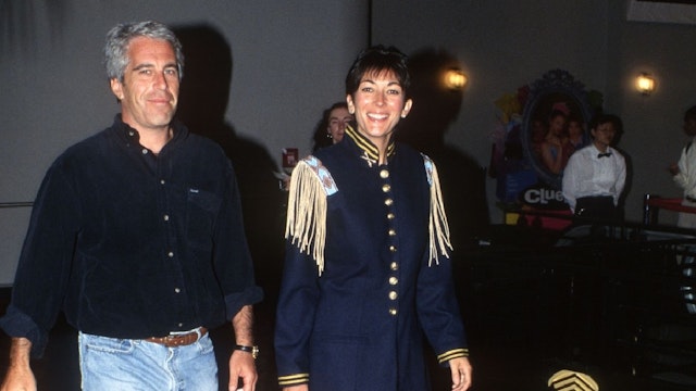 Jeffrey Epstein and Ghislaine Maxwell attend Batman Forever/R. McDonald Event on June 13, 1995 in New York City.