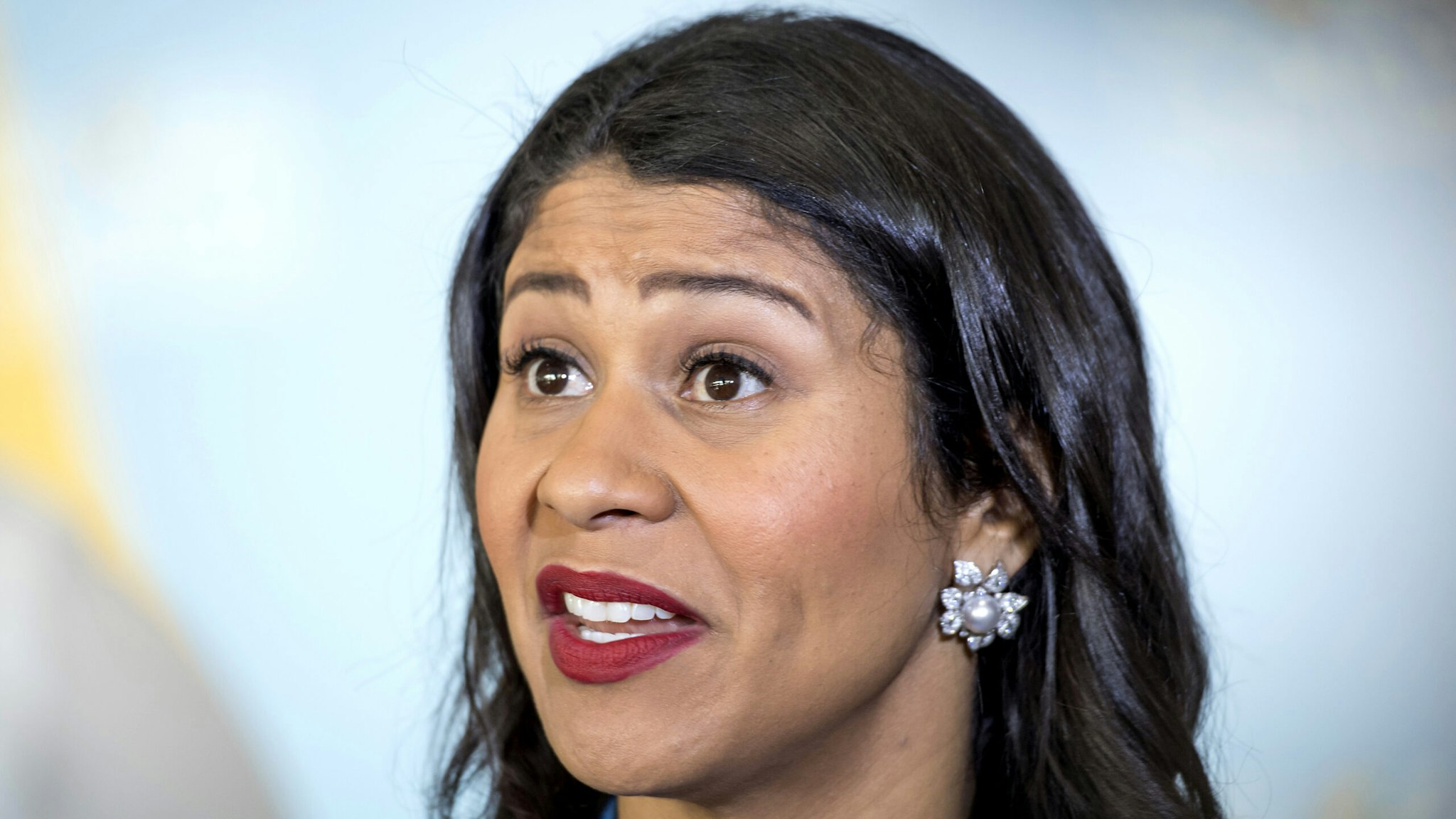 London Breed, mayor of San Francisco, speaks during an interview at the Global Climate Action Summit in San Francisco, California, U.S., on Thursday, Sept. 13, 2018. The event brings together industry and political leaders working on improving the conditions and concerns facing climate in the world today.