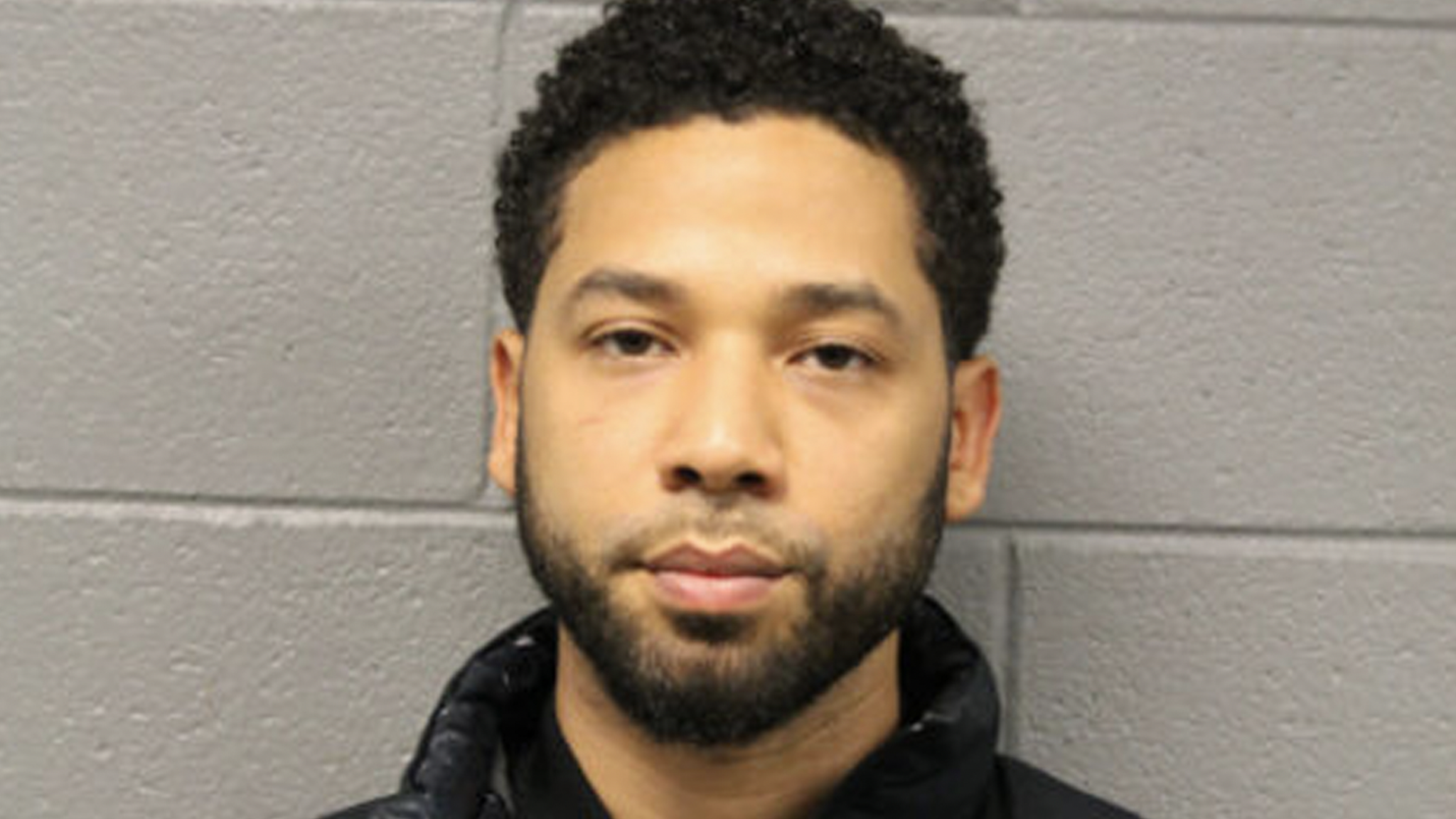 CHICAGO, IL - FEBRUARY 21: In this handout provided by the Chicago Police Department, Jussie Smollett poses for a booking photo after turning himself into the Chicago Police Department on February 21, 2019 in Chicago, Illinois. The 36-year-old "Empire" star is facing a class four felony charge for filing a false police report after claiming he was the victim of an assault on January 29th.
