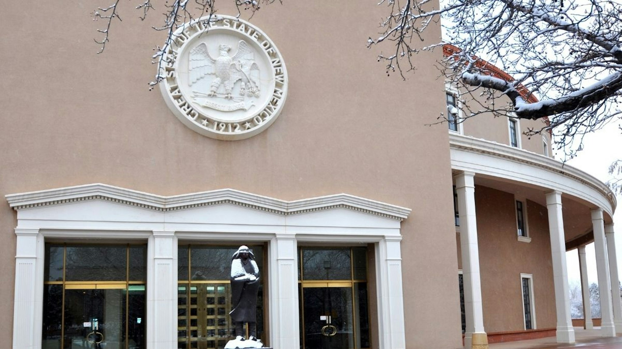 The New Mexico State Capitol in Santa Fe, known as the Roundhouse, is the only round capitol building in the U.S.