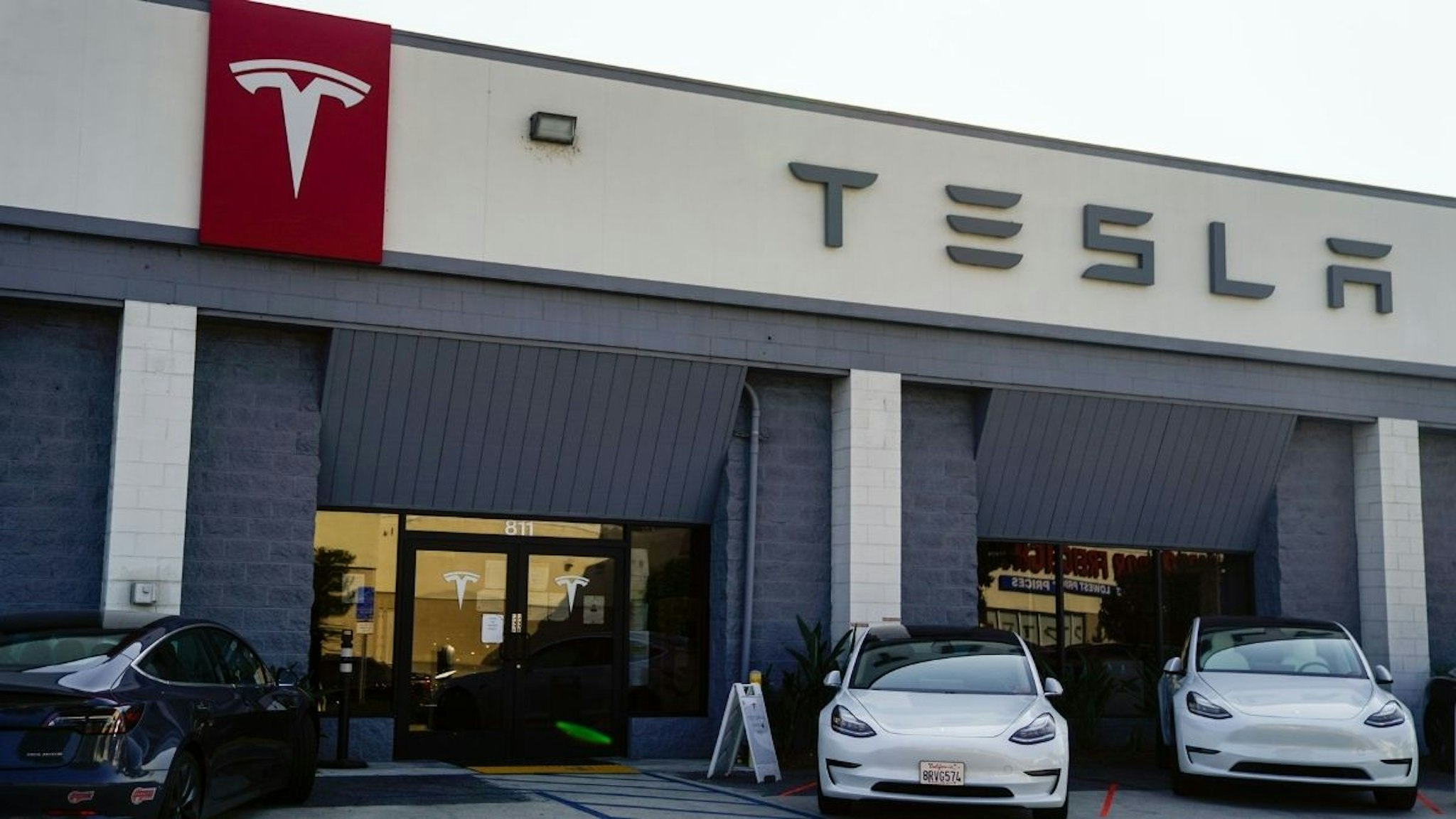 Tesla showroom and service center, in Burbank on Friday, Sept. 4, 2020 in Burbank, CA.