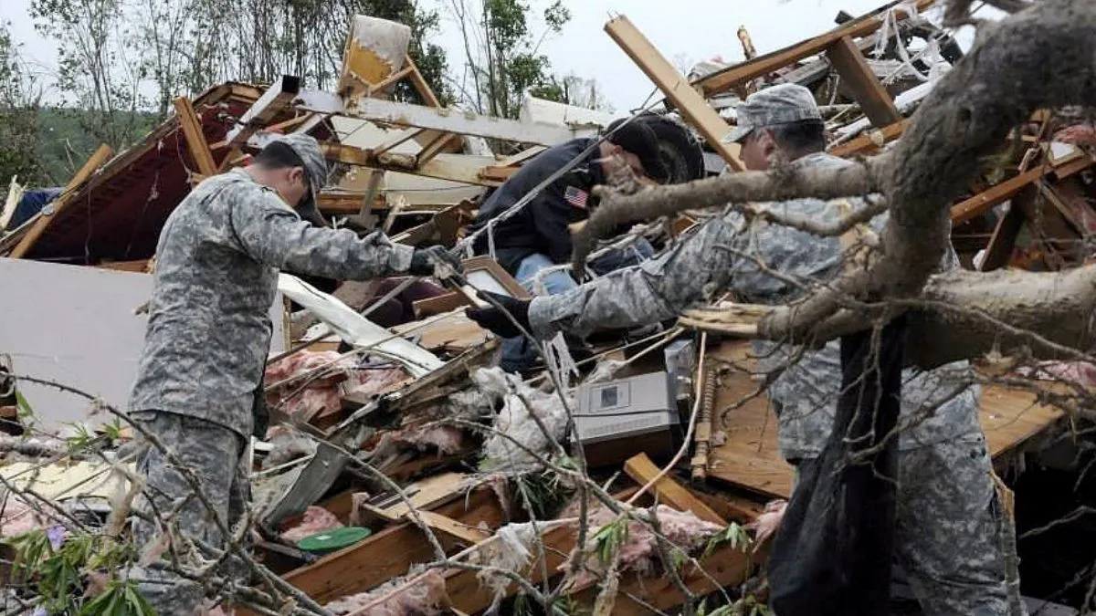 National Guard Celebrates 385th Birthday As Members Help Tornado-Damaged Communities