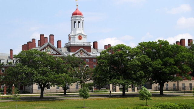 A view of the campus of Harvard University on July 08, 2020 in Cambridge, Massachusetts.