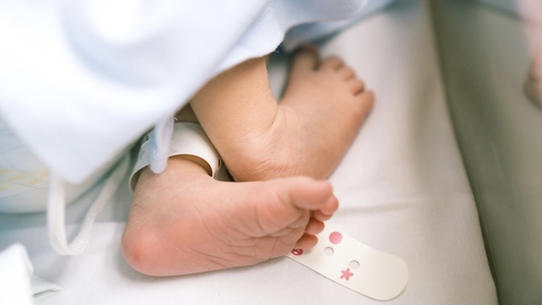 Photo of newborn baby feet - stock photo Baby - Human Age, Foot, Newborn, Human Foot JaCZhou via Getty Images