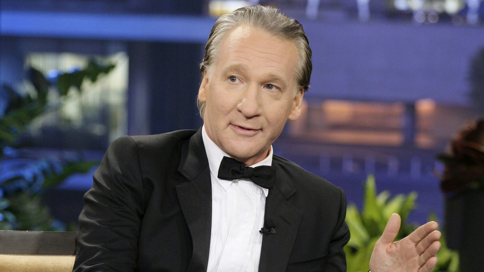 THE TONIGHT SHOW WITH JAY LENO -- Episode 4604 -- Pictured: Comedian Bill Maher during an interview on January 28, 2014