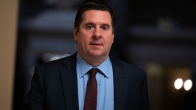 UNITED STATES - DECEMBER 9: Rep. Devin Nunes, R-Calif., is seen in the U.S. Capitol on Thursday, December 9, 2021.