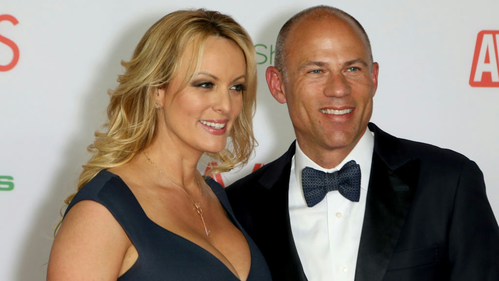 Adult film actress/director Stormy Daniels and attorney Michael Avenatti attend the 2019 Adult Video News Awards at The Joint inside the Hard Rock Hotel & Casino on January 26, 2019 in Las Vegas, Nevada.