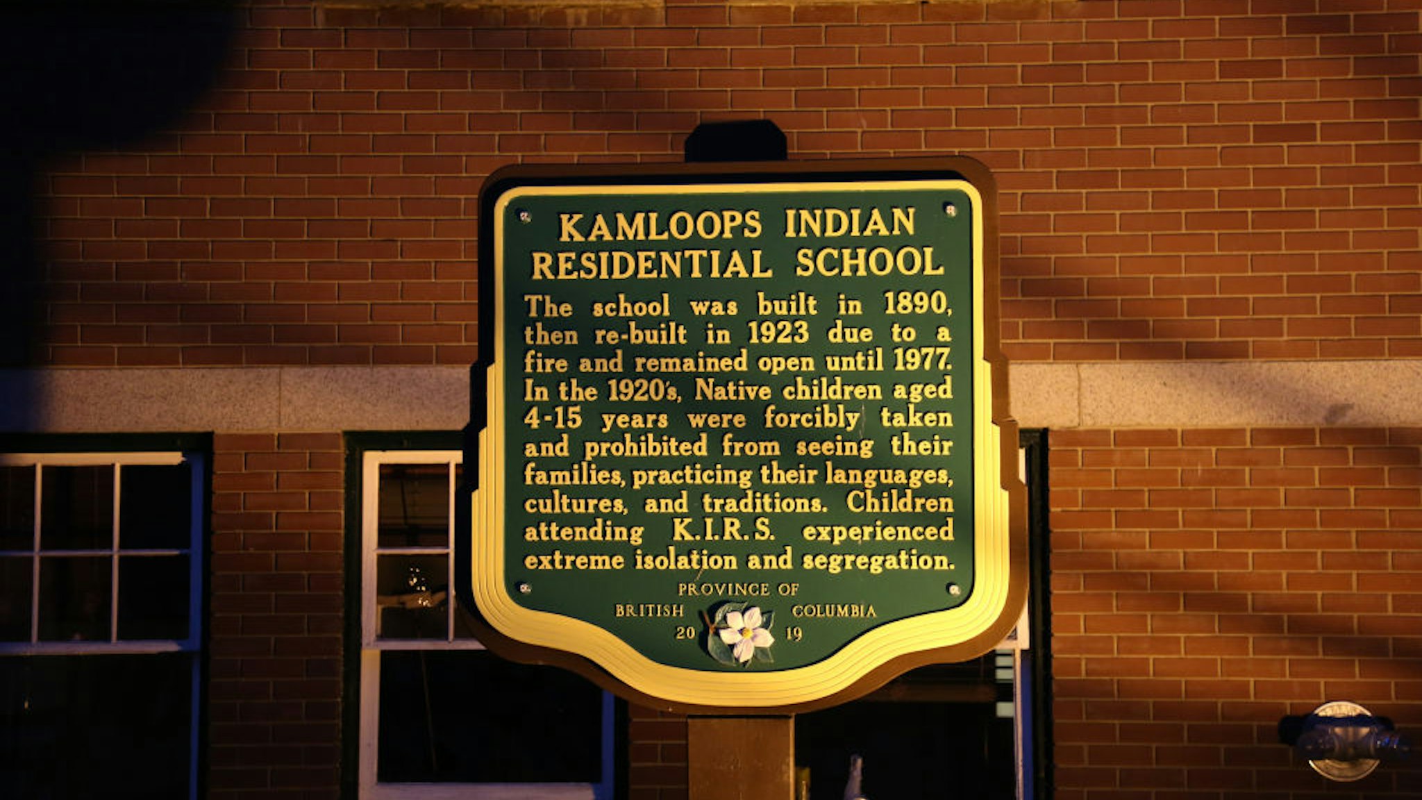 Former Kamloops Indian Residential School, where remains of 215 Indigenous children were found, is seen in Kamloops, British Columbia, Canada on July 6, 2021.