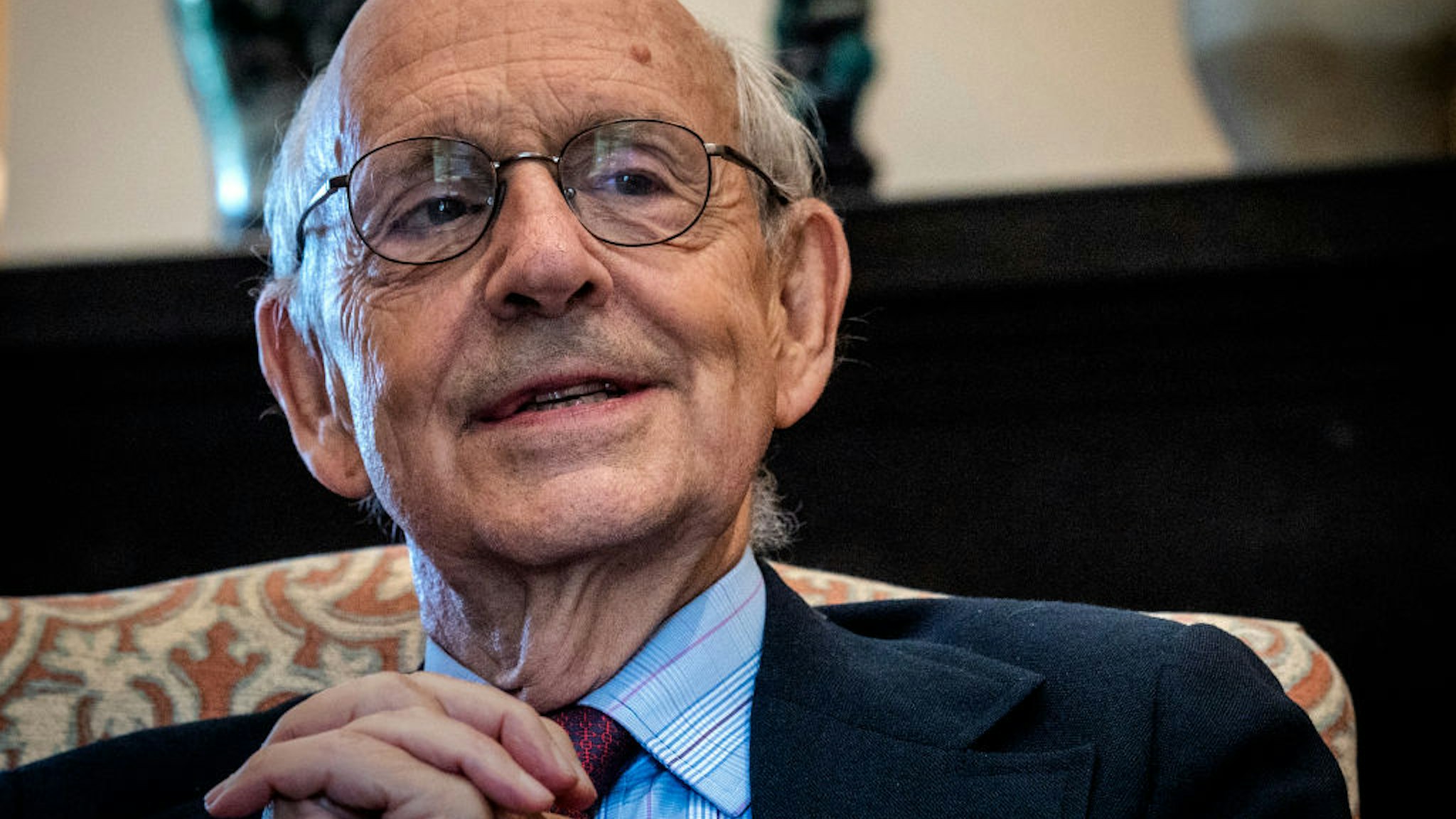 WASHINGTON, DC - AUGUST 27: Supreme Court Justice Stephen Breyer during our interview in his office , in Washington, DC. (Photo by Bill O'Leary/The Washington Post via Getty Images)