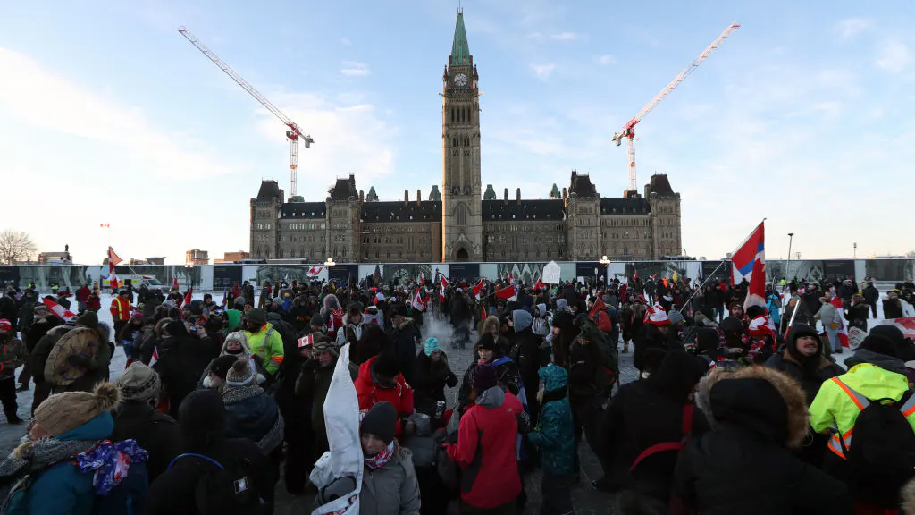 Freedom Convoy Holds 1st Press Conference, Bans Mainstream Media