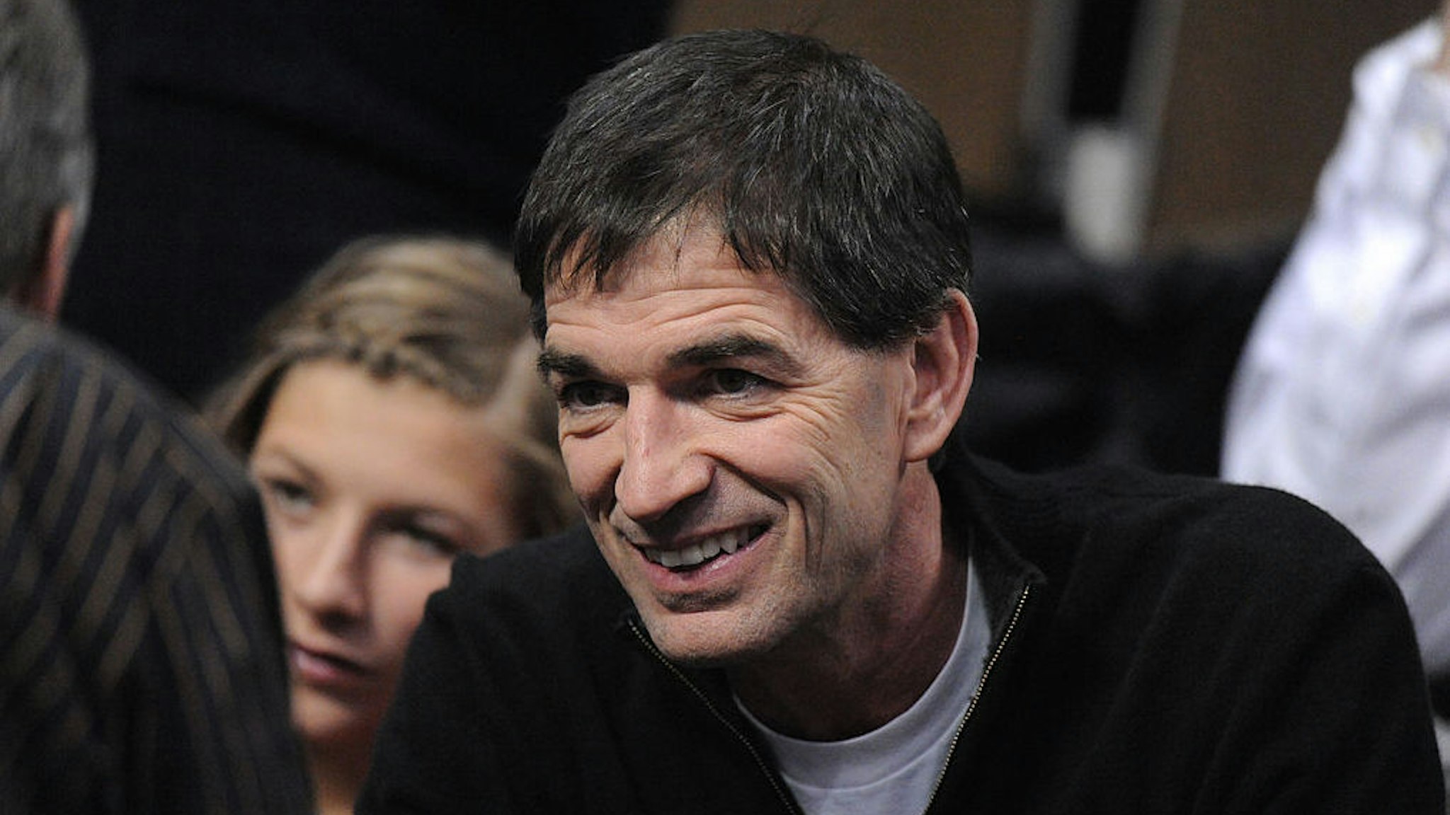 John Stockton talks to other fans in the crowd before the BYU and Gonzaga game in the Third Round of the NCAA Tournament on March 19, 2011 at the Pepsi Center in Denver, Colorado. Stockton's son, David, is a freshman on the Gonzaga team. (Hyoung Chang, The Denver Post)