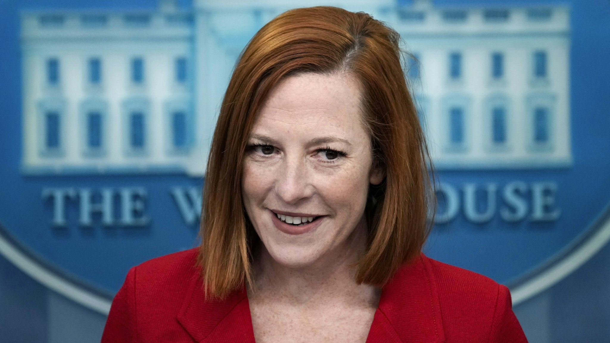 WASHINGTON, DC - JANUARY 26: White House Press Secretary Jen Psaki speaks during the daily press briefing at the White House on January 26, 2022 in Washington, DC. Psaki declined to take questions about White House plans amidst media reports that Supreme Court Justice Stephen Breyer is planning to retire from the U.S. Supreme Court.