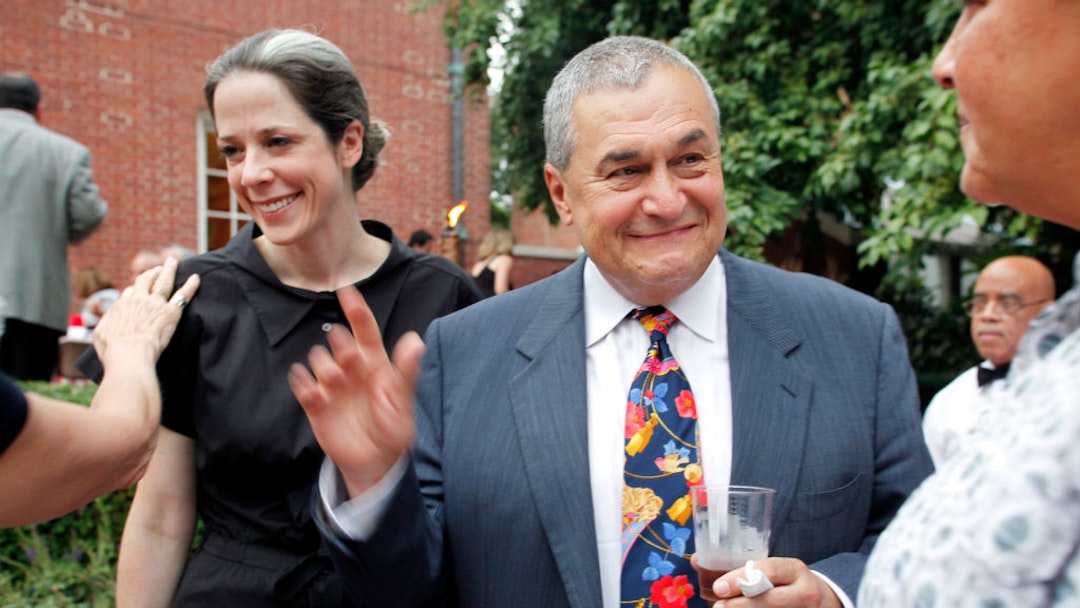 WASHINGTON DC-August 2, 2011: Heather and Tony Podesta (Chairman Podesta Group) attended the intimate "Summer Chic" barbeque at Esther Coopersmith's DC home to celebrate the recent marriage of lawyer Jack Einwechter to Congresswoman Loretta Sanchez (D-CA)) (Photo by Rebecca D'Angelo/For the Washington Post)