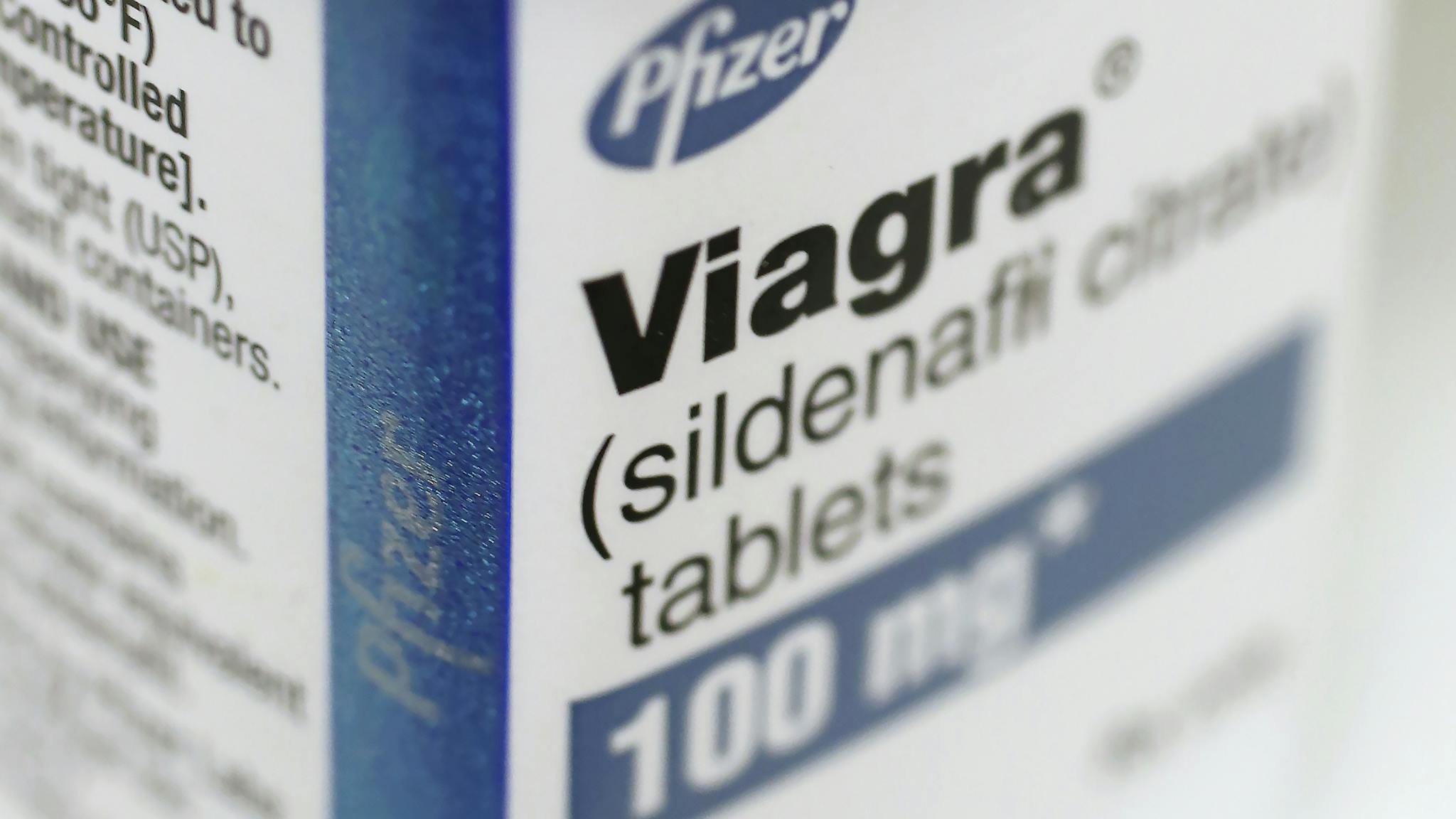 Untitled design (49) Pfizer Inc.'s Viagra medication sits on a pharmacy shelf in Provo, Utah, U.S., on Wednesday, Aug. 31, 2016.