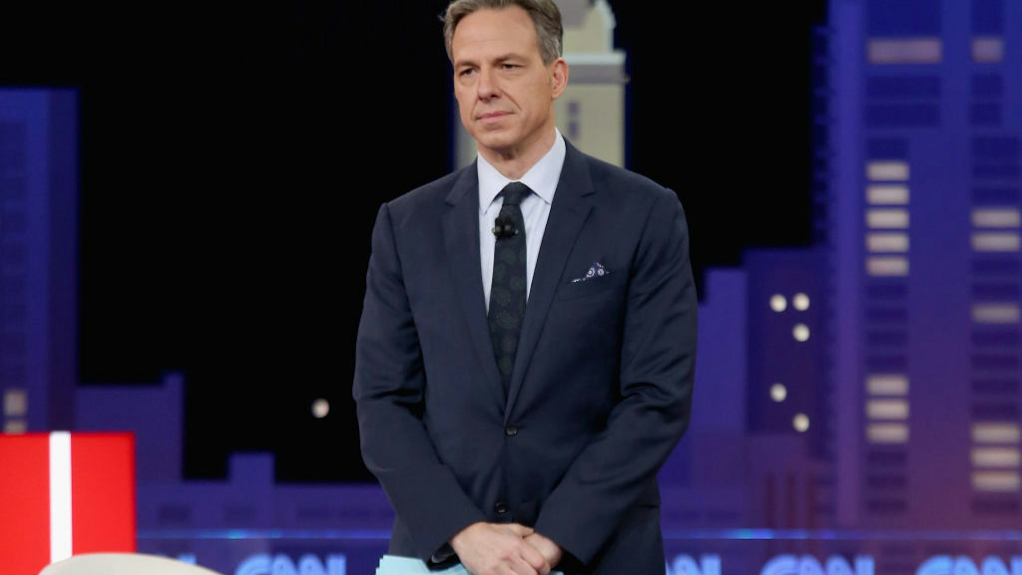 AUSTIN, TEXAS - MARCH 10: Jake Tapper speaks during the 'CNN Democratic Town Hall' at ACL Live at The Moody Theater during the 2019 SXSW Conference And Festival on March 10, 2019 in Austin, Texas. (Photo by Gary Miller/FilmMagic)