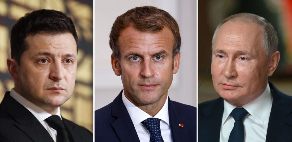 Macron Visits Russia To De-Escalate Ukraine Tensions, Says Russian ...