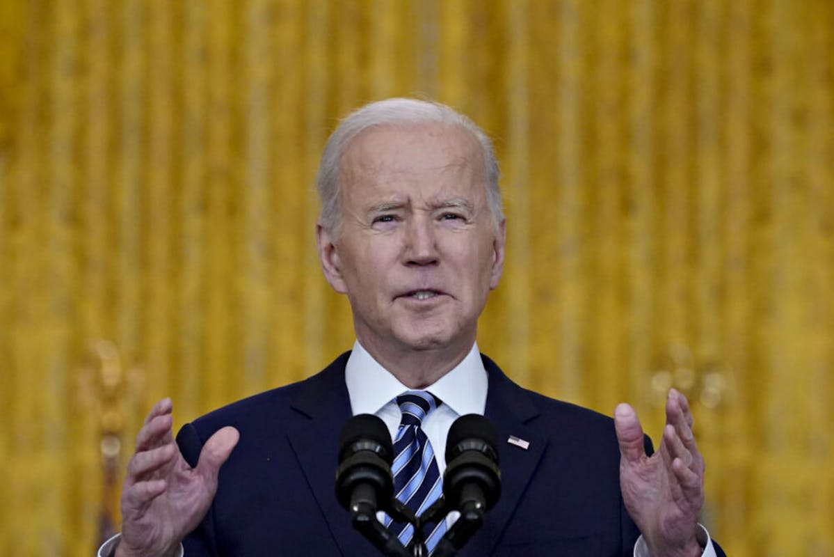 ‘Freedom Will Prevail’: Biden Addresses Nation, Refuses To Sanction Putin Or Comment On China 1 image