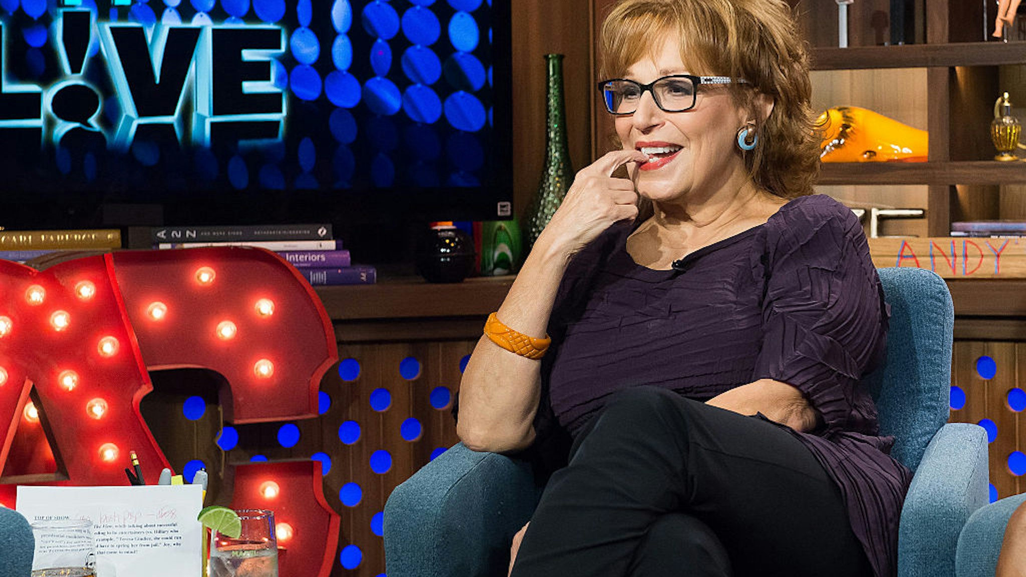 WATCH WHAT HAPPENS LIVE -- Pictured: Joy Behar -- (Photo by: Charles Sykes/Bravo/NBCU Photo Bank/NBCUniversal via Getty Images)