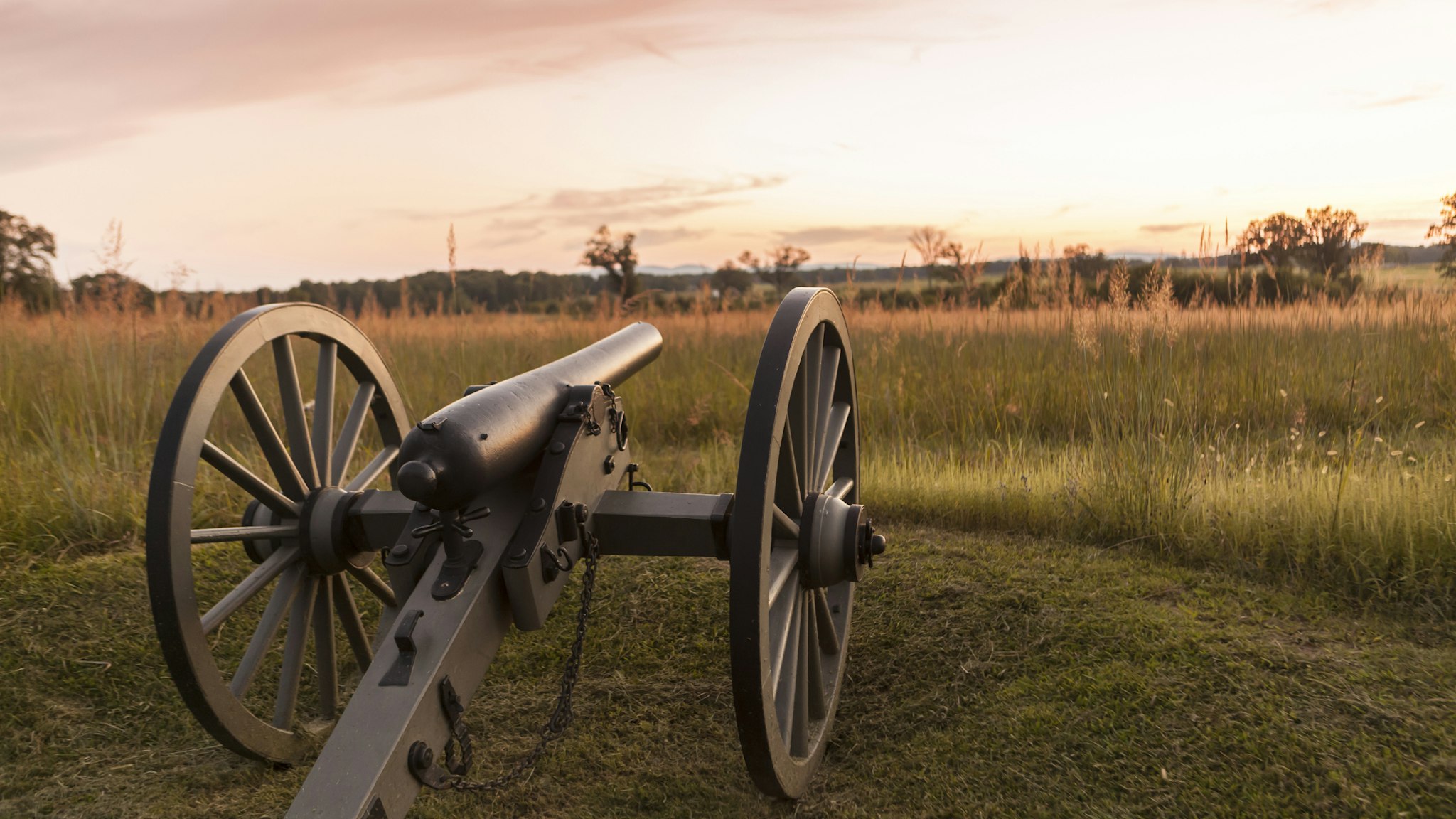 Cannon Gettysburg Battlefield - stock photo