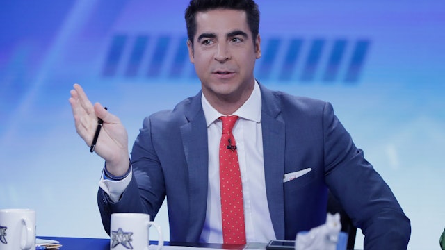 NEW YORK, NY - NOVEMBER 13: Jesse Watters host of "The Five" interviews Jenna Bush Hager and Barbara Bush during "The Five" at Fox News Studios on November 13, 2017 in New York City. (Photo by John Lamparski/Getty Images)