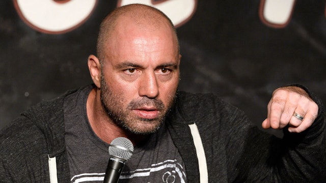 PASADENA, CA - AUGUST 14: Comedian Joe Rogan performs during his appearance at The Ice House Comedy Club on August 14, 2014 in Pasadena, California.