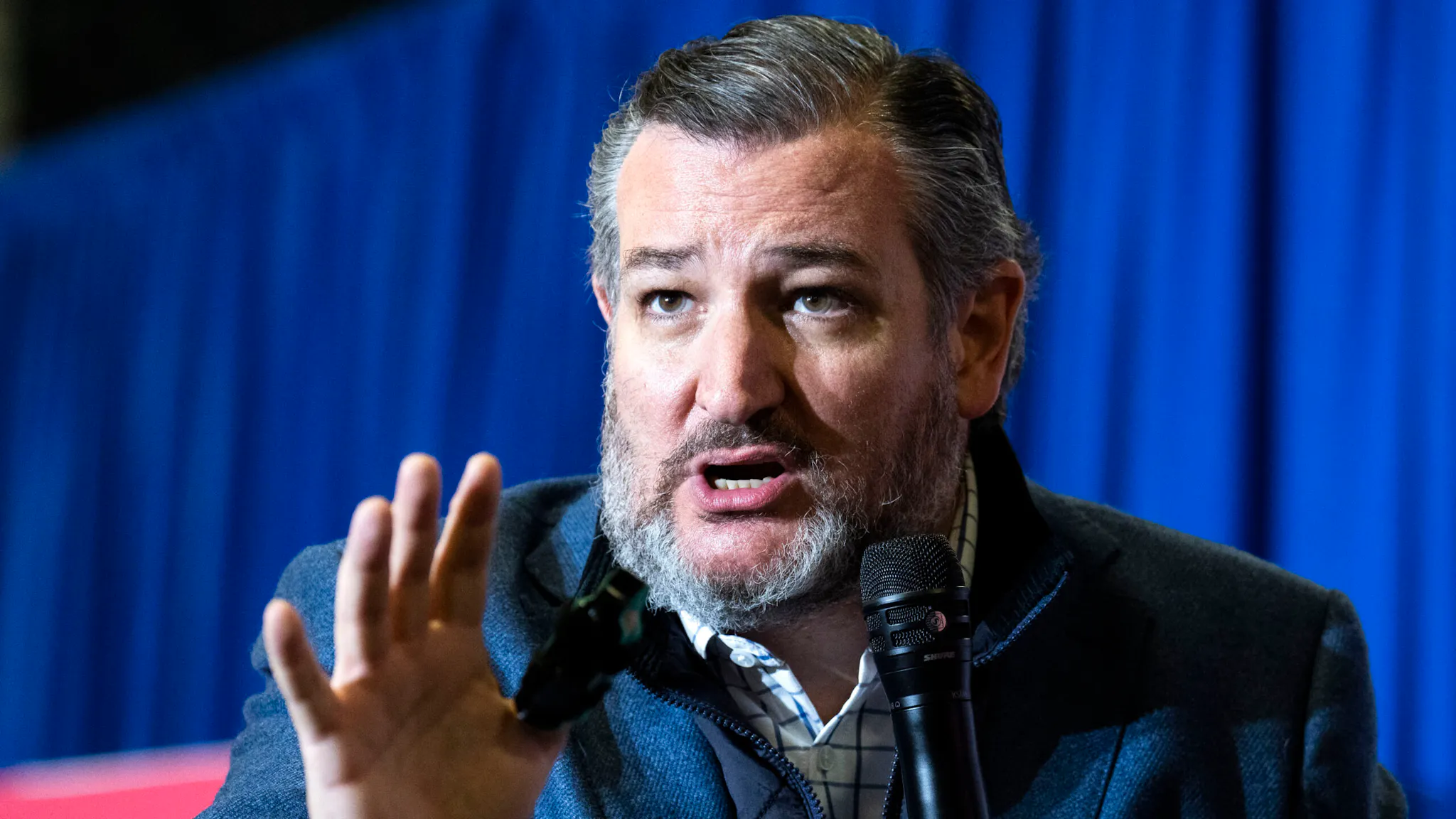 Dave McCormick in PA UNITED STATES - JANUARY 25: Sen. Ted Cruz, R-Texas, speaks during a campaign event for Dave McCormick, Republican U.S. Senate candidate from Pennsylvania, at Lehigh Valley Sporting Clays in Coplay, Pa., on Tuesday, January 25, 2022.