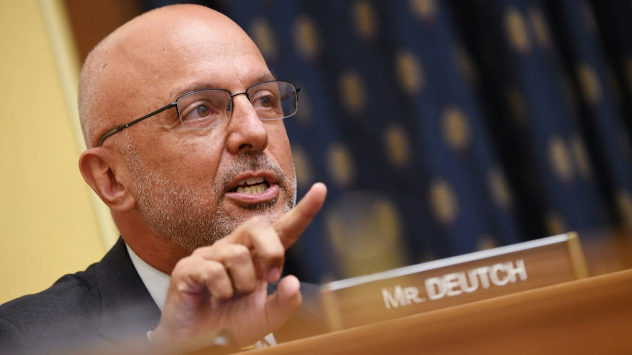 Representative Ted Deutch, a Democrat from Florida, speaks during a House Foreign Affairs Committee hearing in Washington, D.C., U.S., on Wednesday, Sept. 16, 2020.