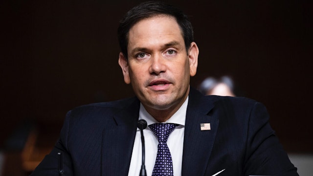Sen. Marco Rubio (R-FL) speaks during a Senate Judiciary Subcommittee on Border Security and Immigration hearing on Capitol Hill on December 16, 2020 in Washington, DC.