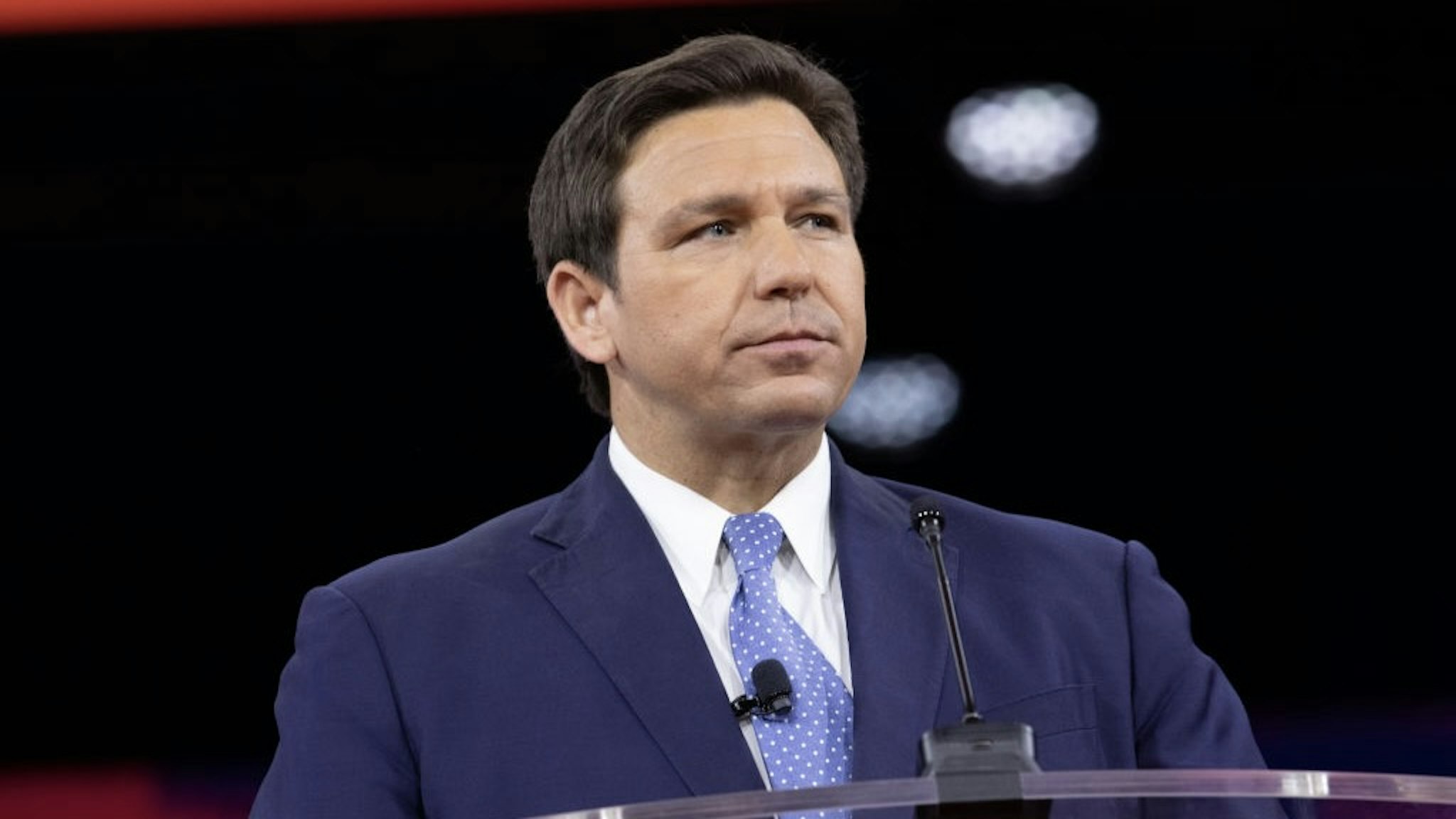 Key Speakers At Conservative Political Action Conference Ron DeSantis, governor of Florida, speaks during the Conservative Political Action Conference (CPAC) in Orlando, Florida, U.S., on Thursday, Feb. 24, 2022. Launched in 1974, the Conservative Political Action Conference is the largest gathering of conservatives in the world. Photographer: Tristan Wheelock/Bloomberg via Getty Images Bloomberg / Contributor