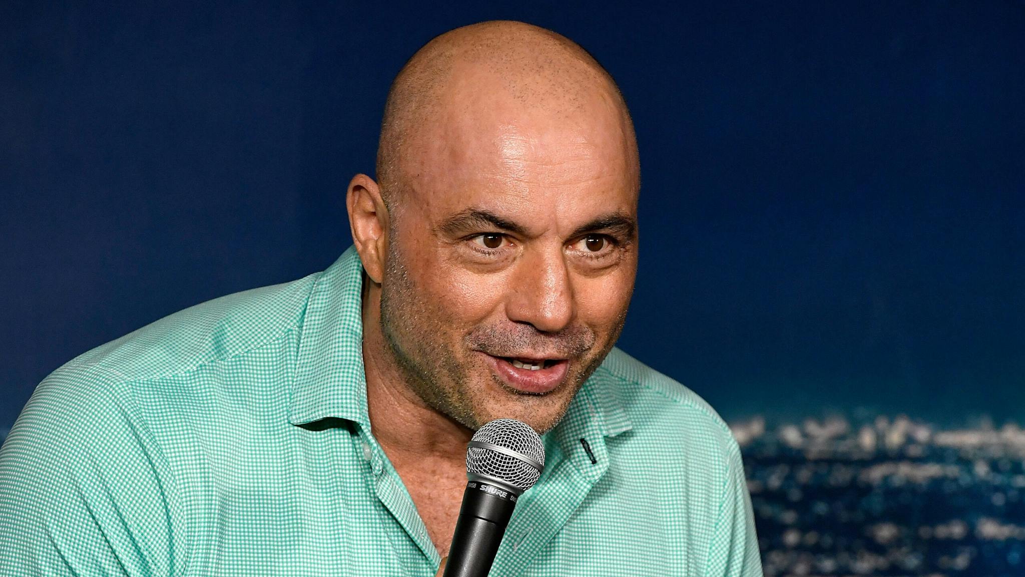 Joe Rogan Comedian Joe Rogan performs during his appearance at The Ice House Comedy Club on March 15, 2019 in Pasadena, California.