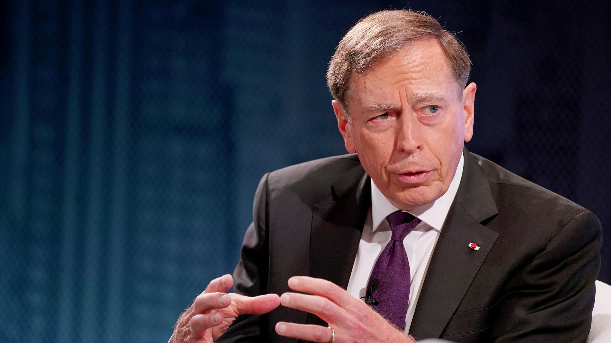 NEW YORK, NEW YORK - SEPTEMBER 22: David Petraeus, Chairman, KKR Global Institute speaks onstage during the 2021 Concordia Annual Summit - Day 3 at Sheraton New York on September 22, 2021 in New York City.