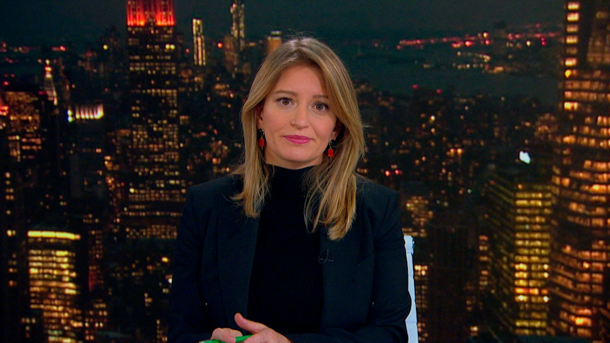 THE TONIGHT SHOW STARRING JIMMY FALLON -- Episode 1381A -- Pictured in this screengrab: MSNBC Anchor Katy Tur during an interview on January 6, 2021 -- (Photo By: NBC/NBCU Photo Bank via Getty Images)
