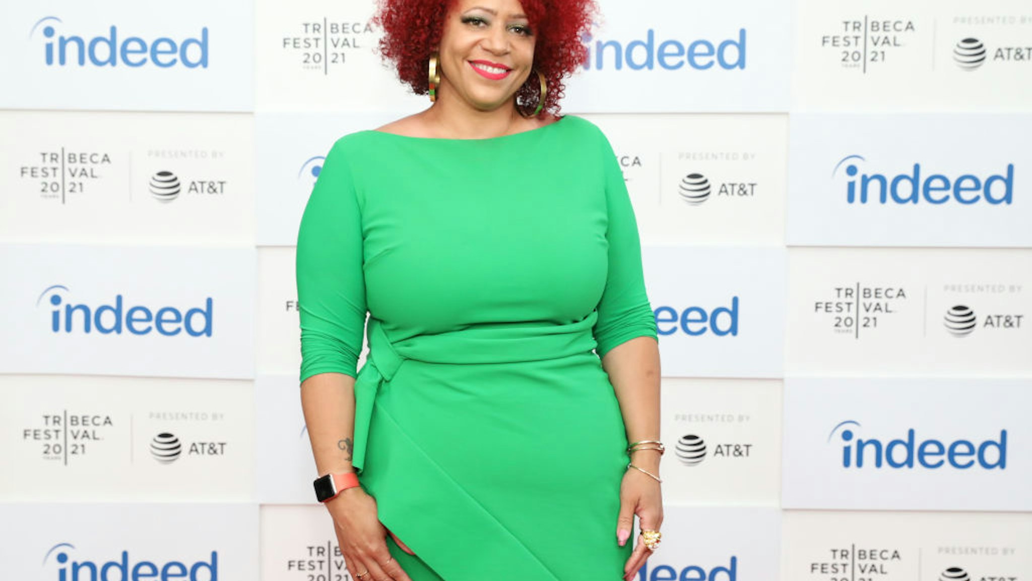 Nikole Hannah-Jones attends the "Neutral Ground" premiere during the 2021 Tribeca Festival at Pier 76 on June 19, 2021 in New York City.