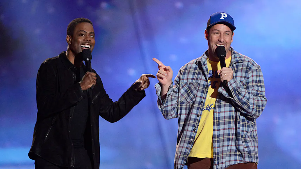 Comedians Adam Sandler, Rob Schneider And More Defend Chris Rock’s Will Smith Jokes
