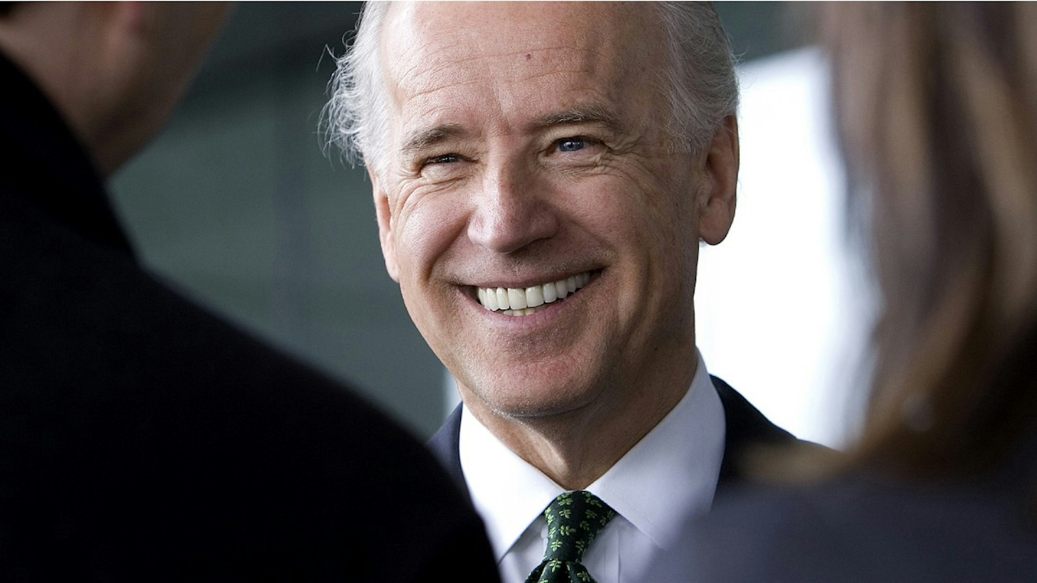 Democratic United States Senator Joe Biden appears at the St. Patrick's Day Breakfast at the Boston Convention and Exhibition Center in Boston, Massachusetts, Sunday, March 18, 2007.