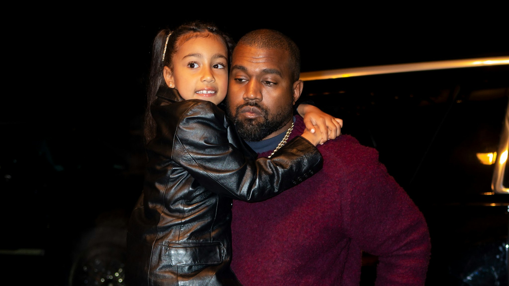 Kanye West with North